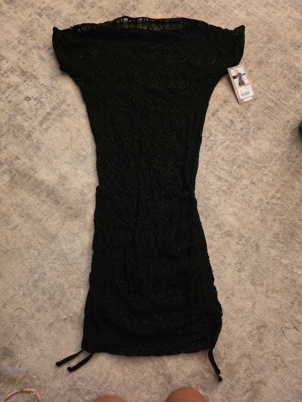 Black Lace Beach Dress